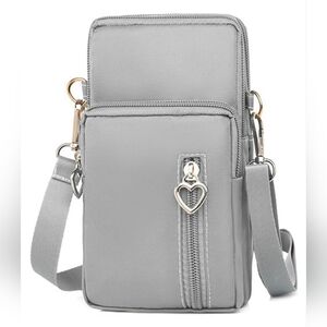 Crossbody Bag Cell Phone Sleeve Concert Venue Bag Adiustable Strap Arm Wrist NWT